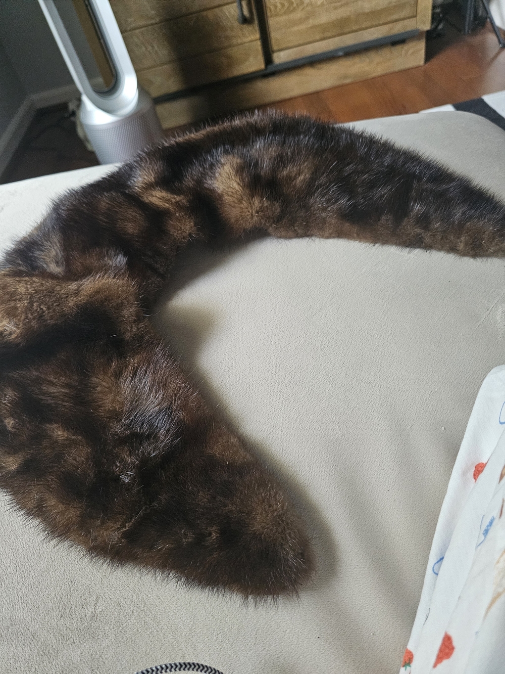 Source Unknown Brown MINK Fur Collar Scarf VINTAGE